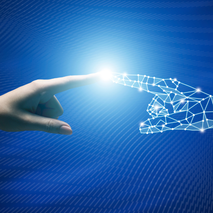 Human and AI connection — DLaurie AI consulting